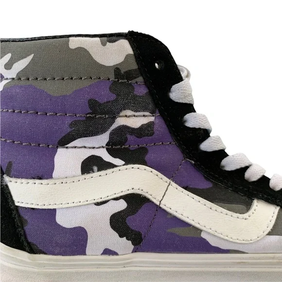 Vans SK8-HI REISSUE POP CAMO Purple High Top Sneaker 8 Women’s - Picture 2 of 16